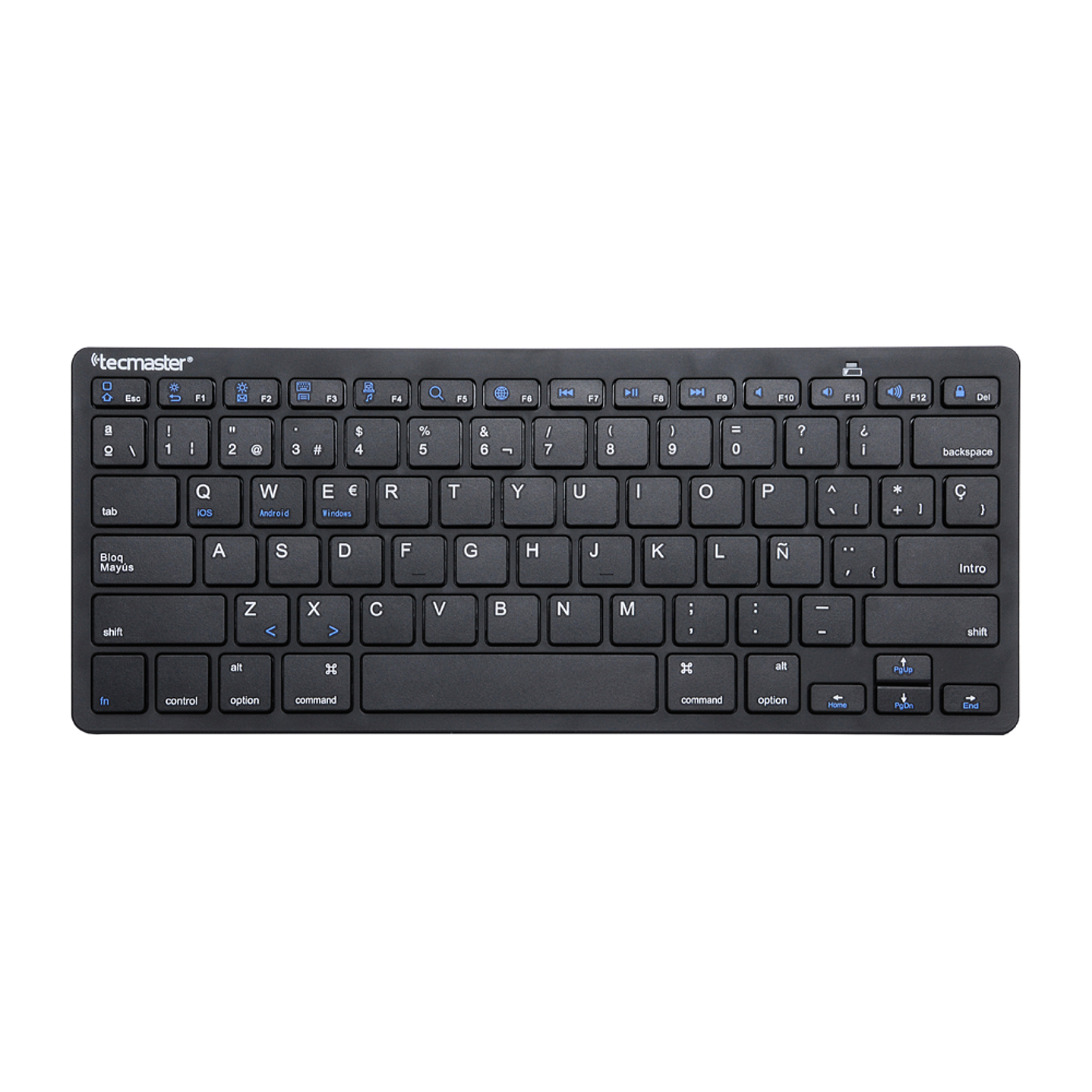 Mini Teclado Bluetooth Tecmaster Negro 1