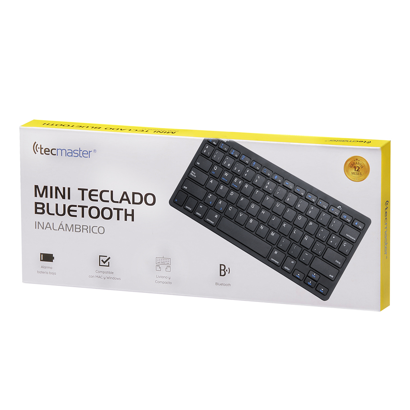 Mini Teclado Bluetooth Tecmaster Negro 3