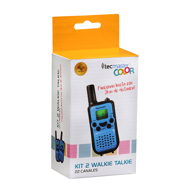 Kit 2 Walkie Talkie Tecmaster Azul 2