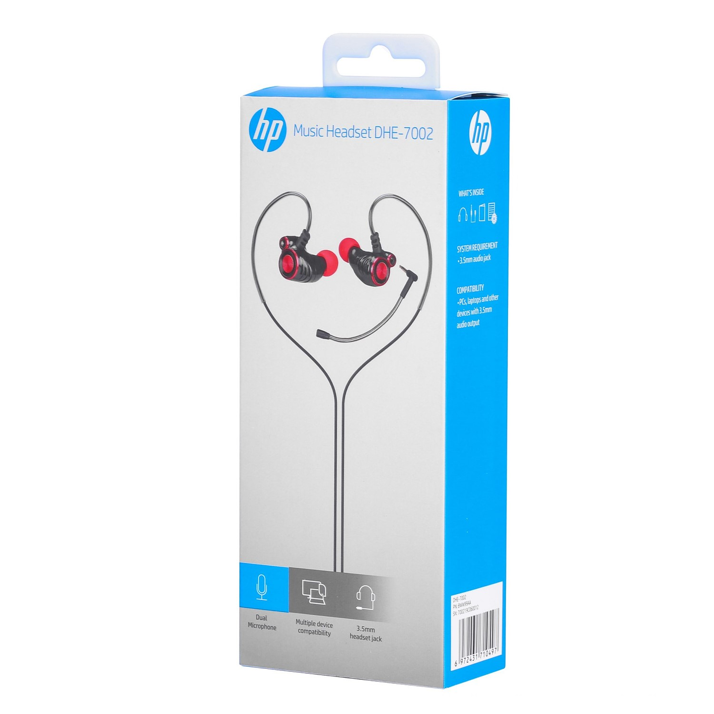 Audifono Gamer Hp In Ear Dhe-7002 Mic 3