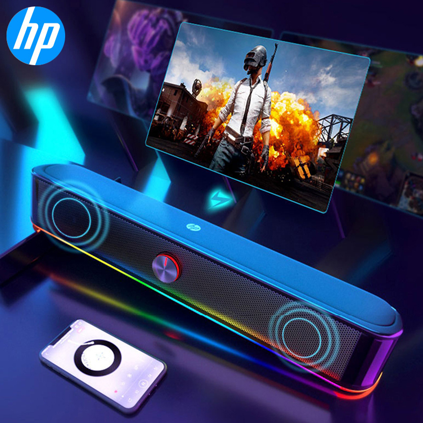 Barra Sonido Gamer HP DHE-6003 Rgb 2