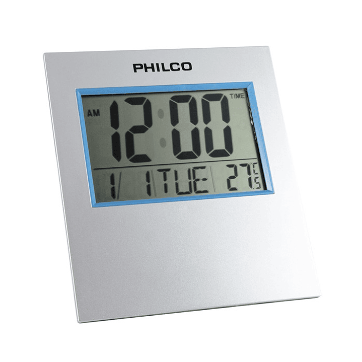 Reloj Digital Philco con Termometro Alarma 1