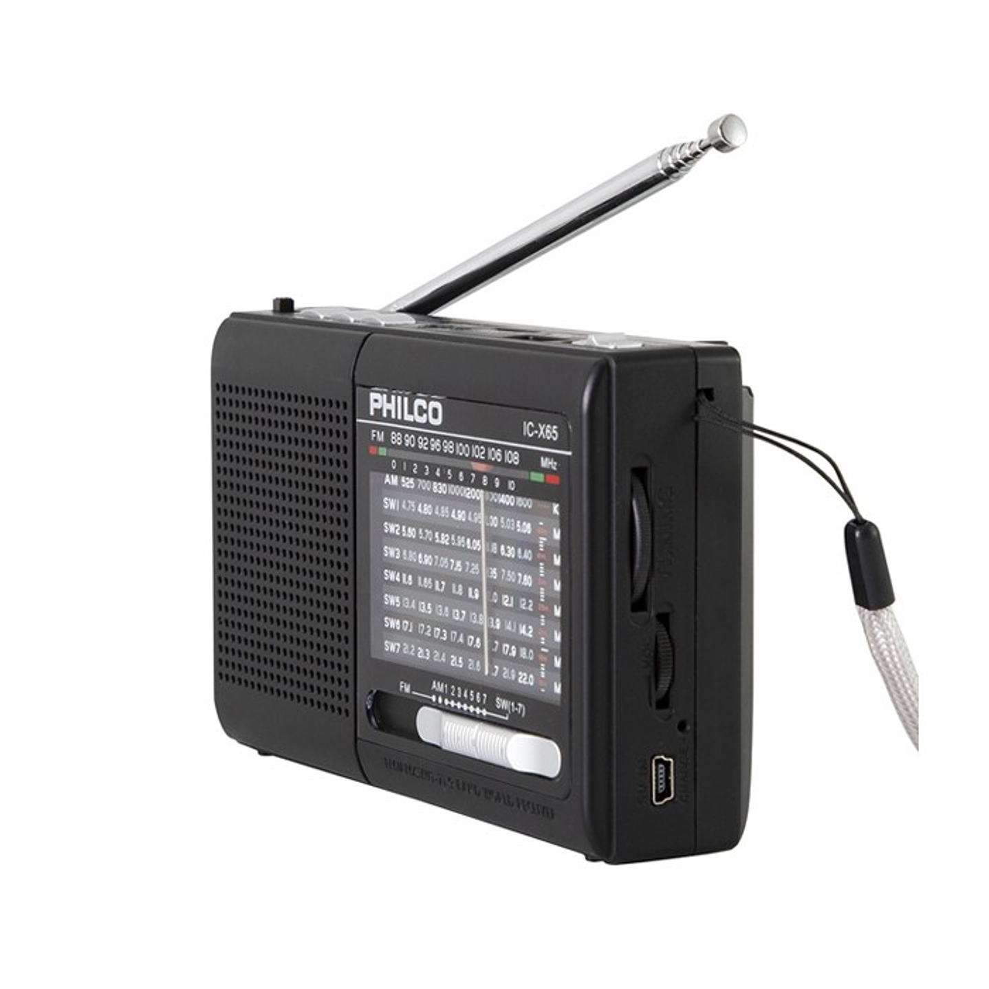 Radio Portatil Philco IC-X65 Multibandas Usb 4