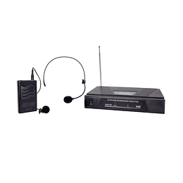 Microfono Inalambrico Philco 2 en 1 Vhf Cintillo Solapa