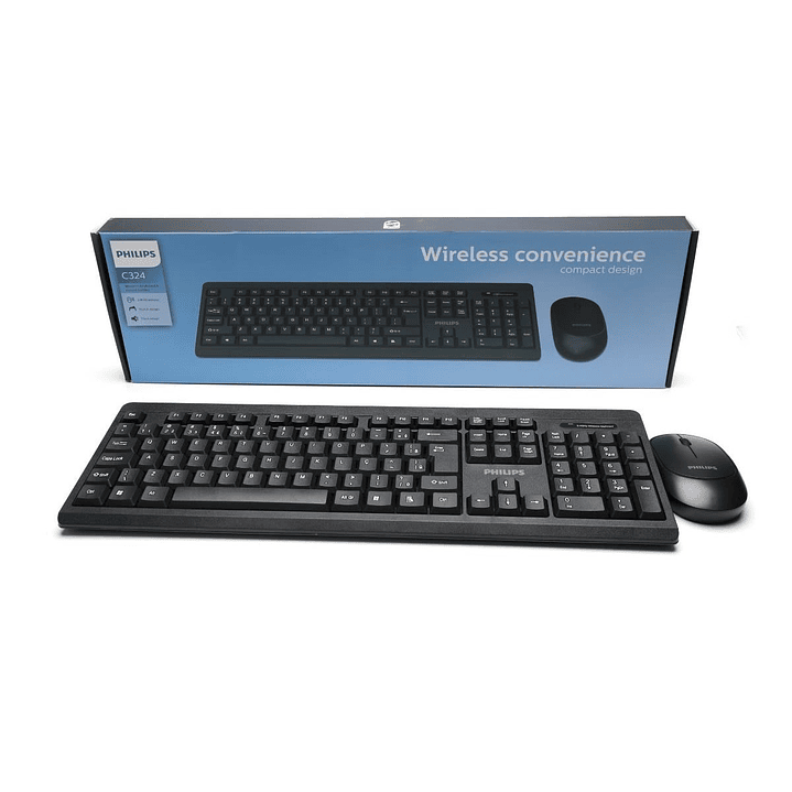 Kit Combo Teclado y Mouse Inalambrico Philips C324 2