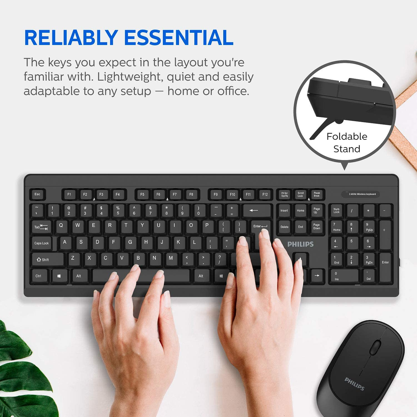 Kit Combo Teclado y Mouse Inalambrico Philips C324 4