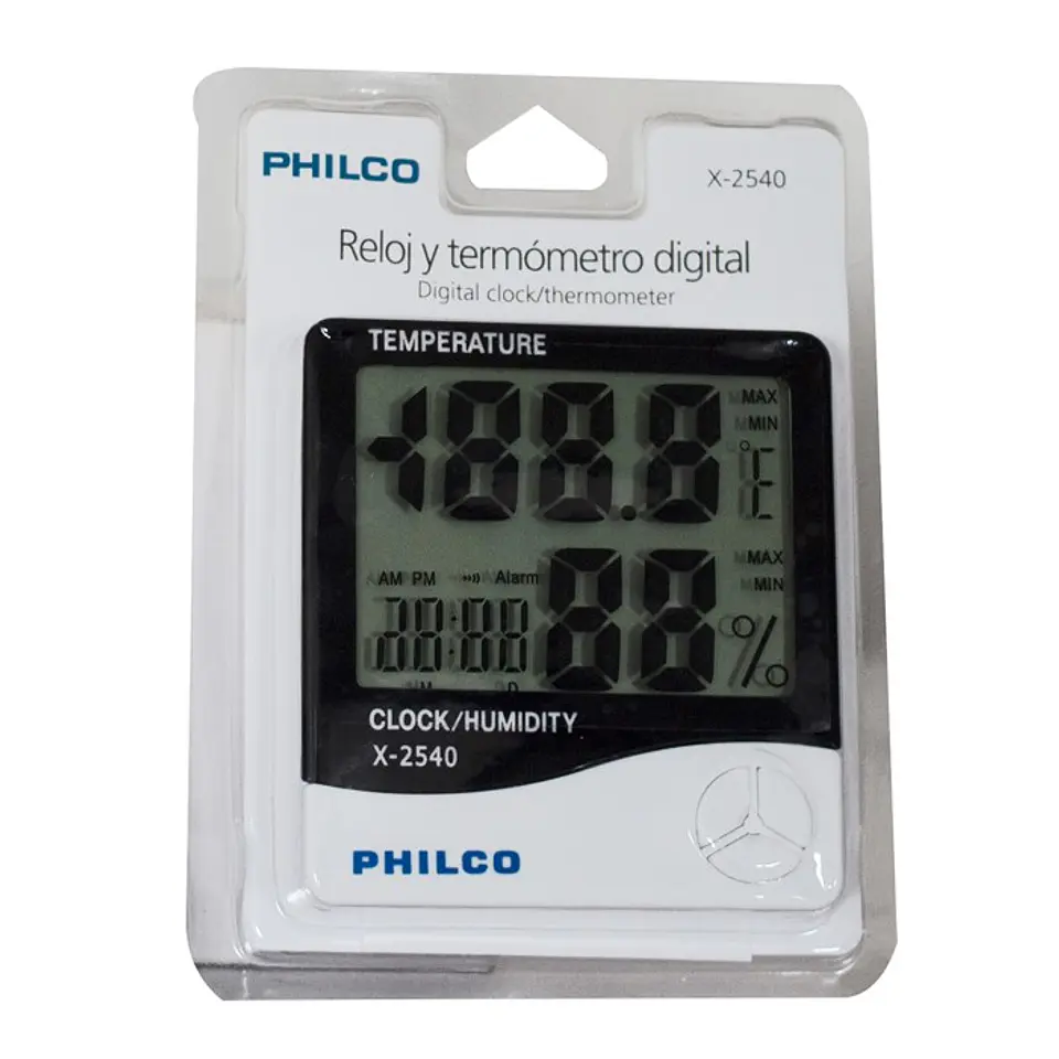 Reloj Digital Philco Termometro y Humedad 2
