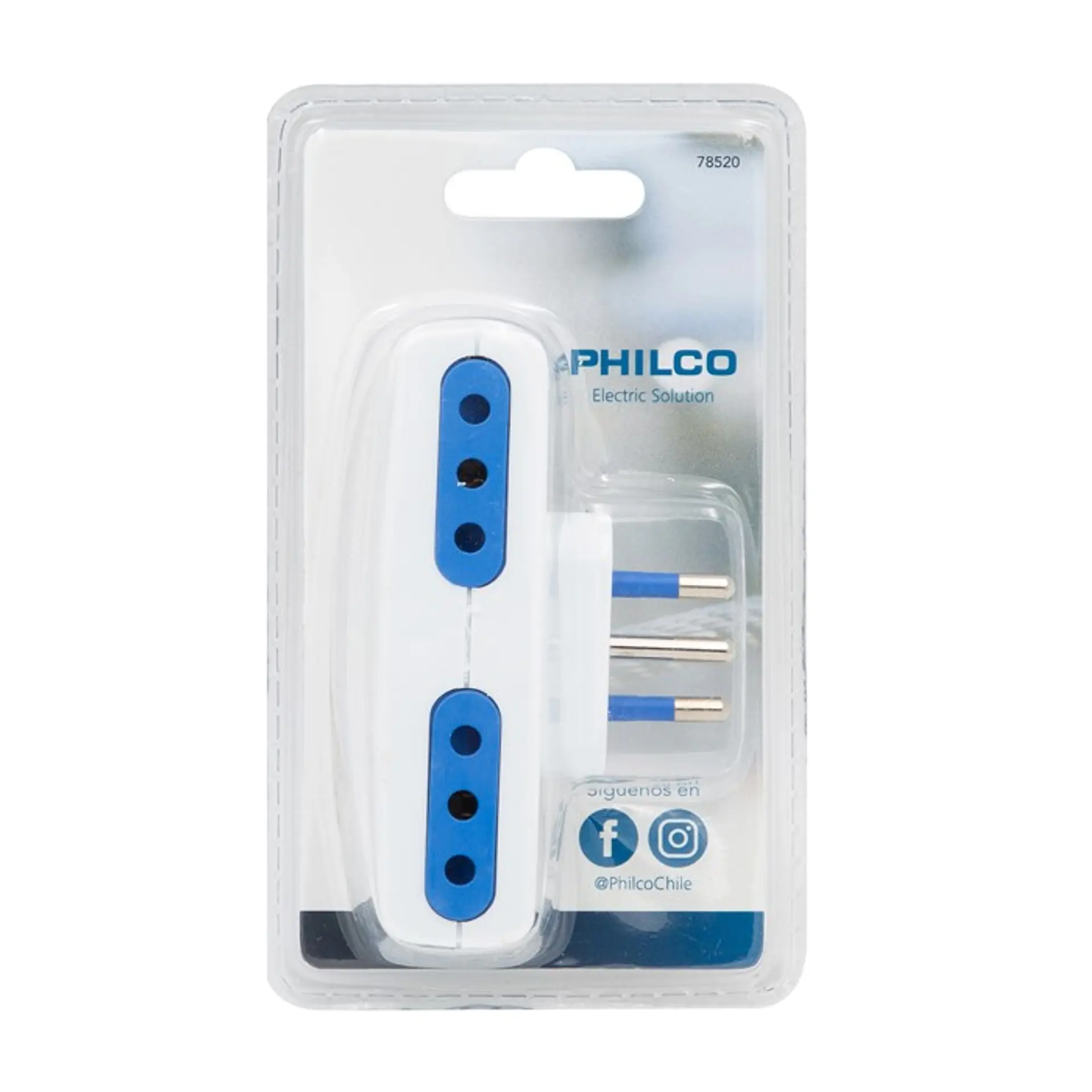 Enchufe Cuadruple Philco 10A 250V Blanco 3