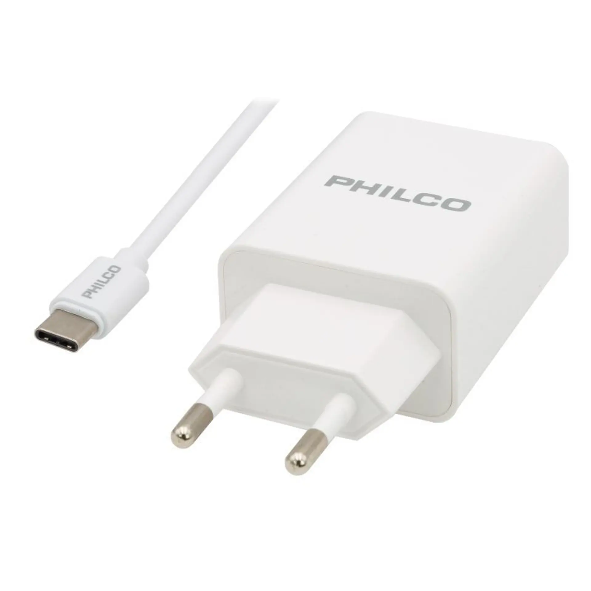 Cargador Pared y Cable Tipo C Philco 2.1A 5