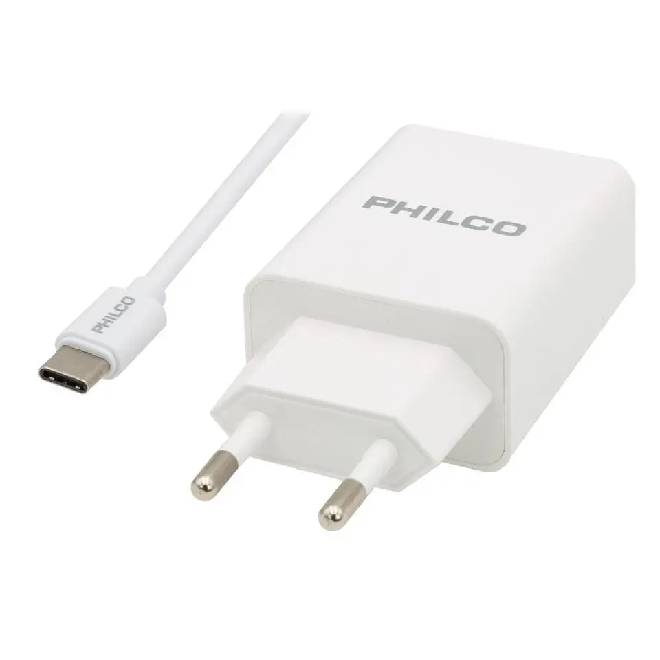 Cargador Pared y Cable Tipo C Philco 2.1A 5