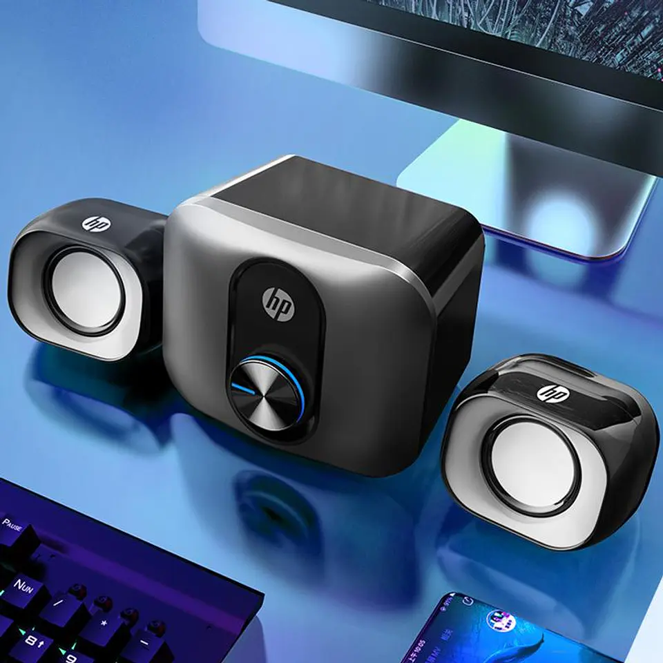 Mini Subwoofer PC Multimedia Hp 2.1 Dhs-2111s 2