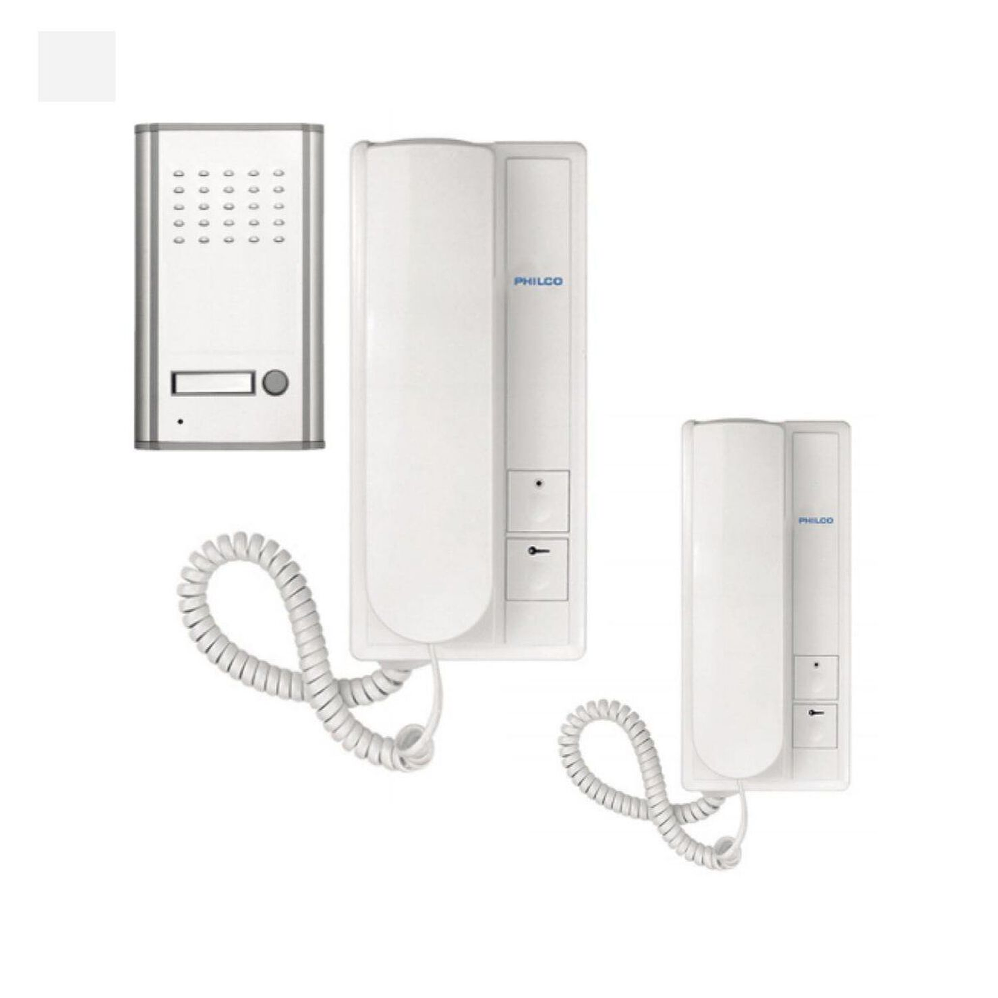 Kit Portero Electrico PR20 + 2 Citofono Philco 1