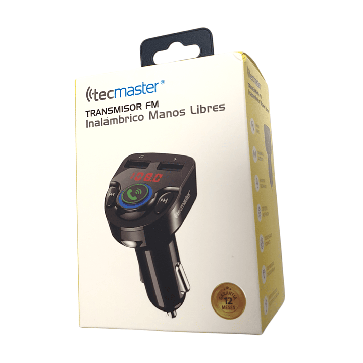 Transmisor Fm Tecmaster Bluetooth 4