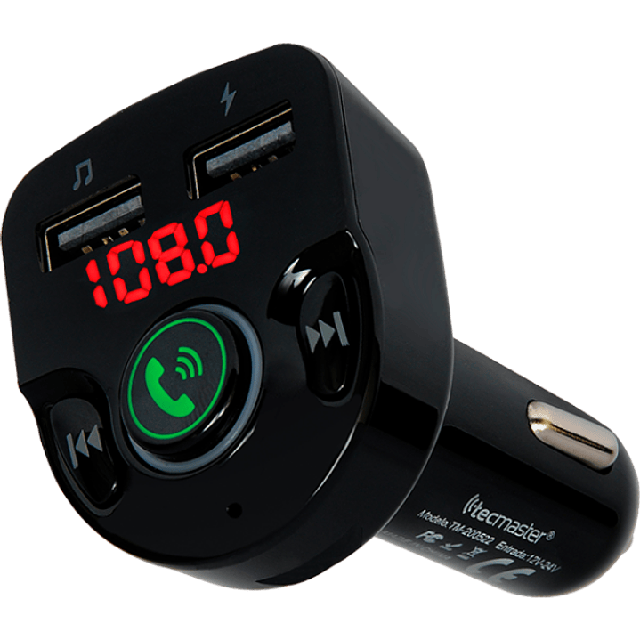 Transmisor Fm Tecmaster Bluetooth 7