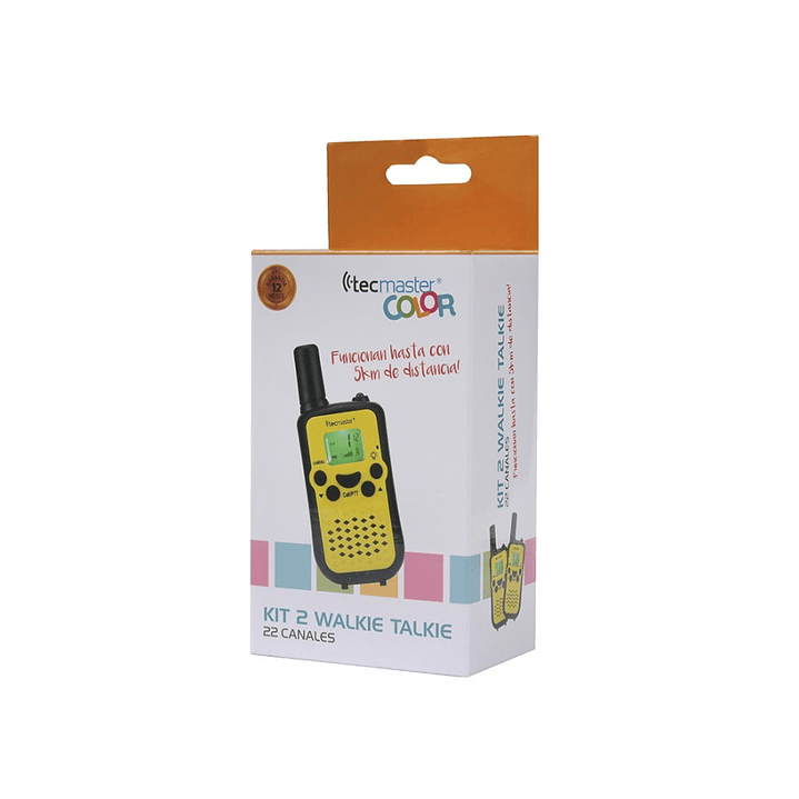 Kit 2 Walkie Talkie Tecmaster Amarillos 2