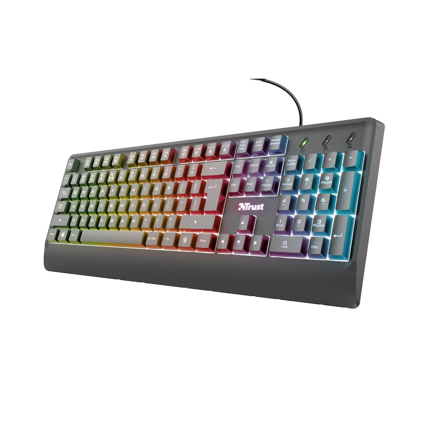 Teclado Gamer Trust Ziva Iluminacion Led 4