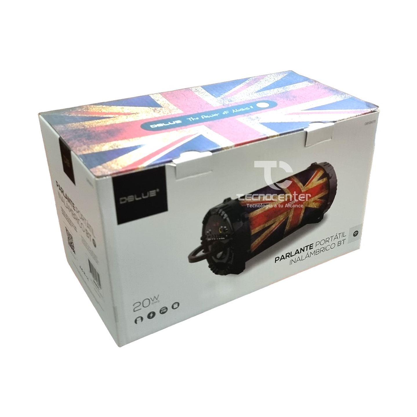 Parlante Bazooka Portable Bt Bandera Dblue 20w 2