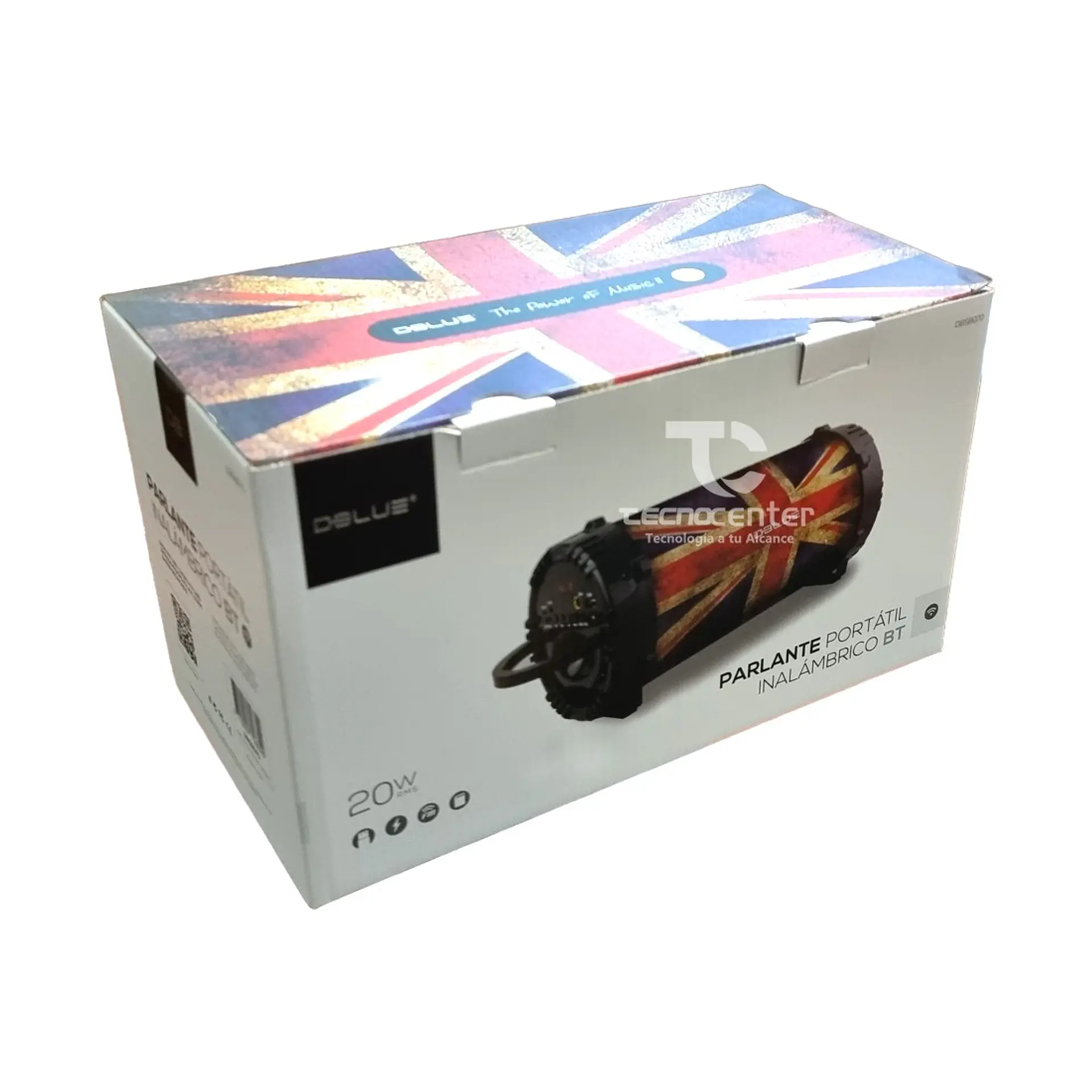 Parlante Bazooka Portable Bt Bandera Dblue 20w 2