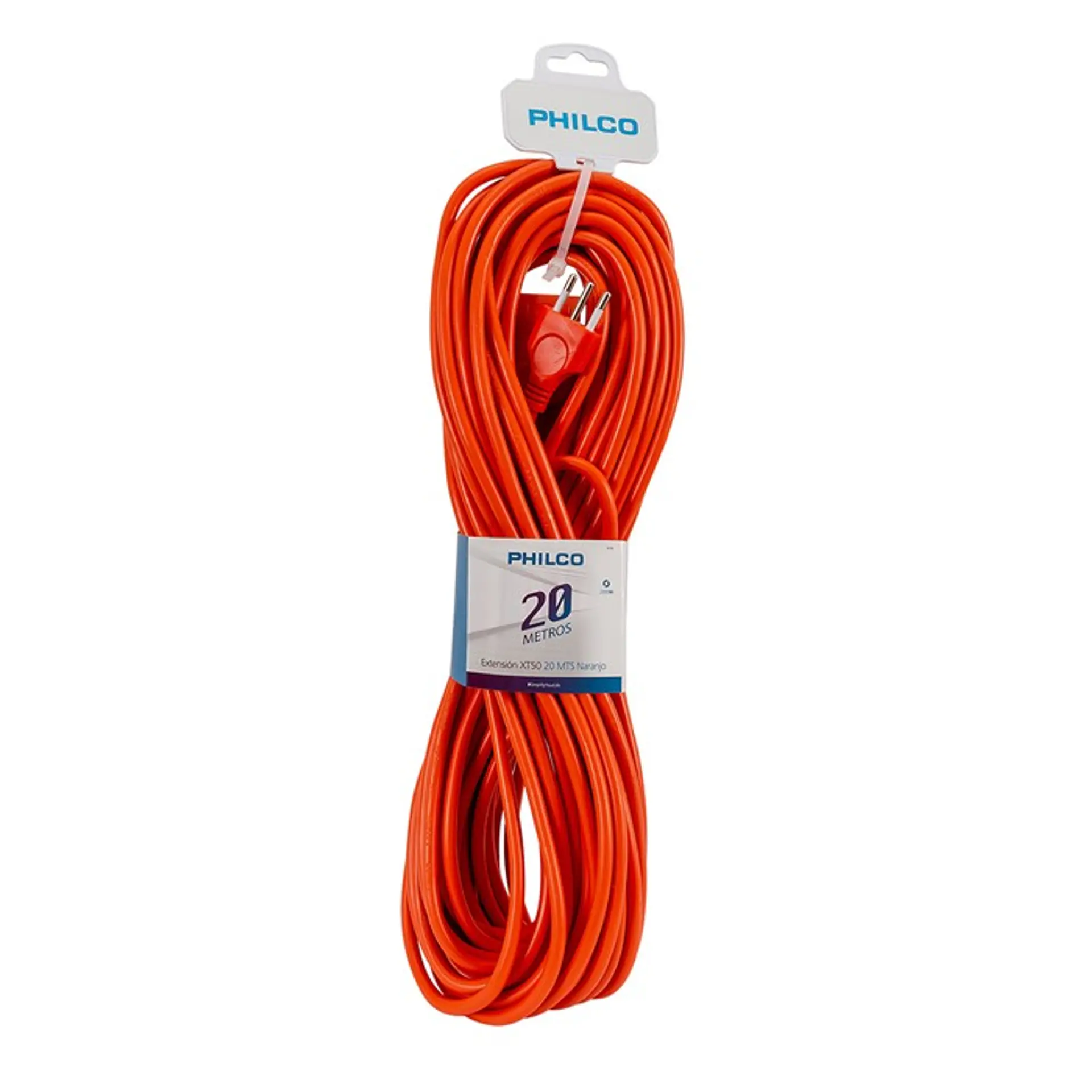 Alargador Extension Electrica 20 mts Philco 1