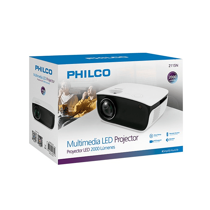 Proyector Led Philco 2000 Lumenes 1080p 2