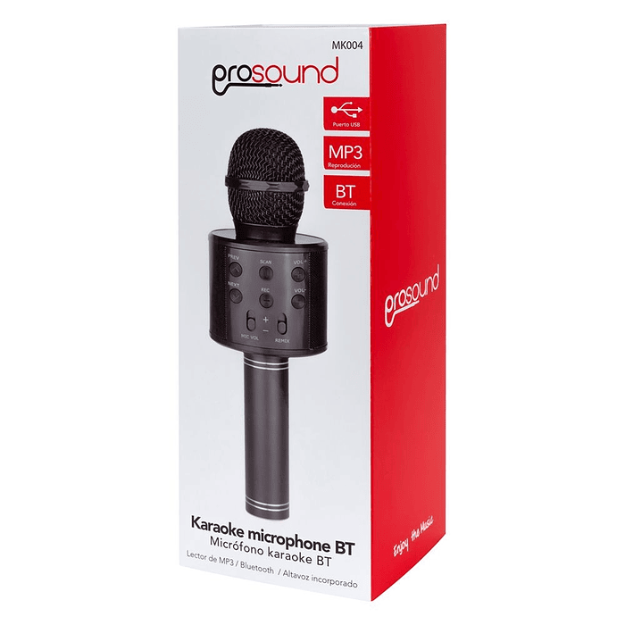 Microfono Karaoke Prosound Bt Negro 2