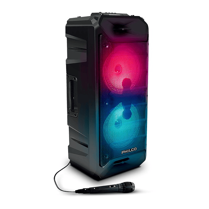 Parlante Karaoke Tws Philco Doble 6.5 Pulgadas 760BK 1