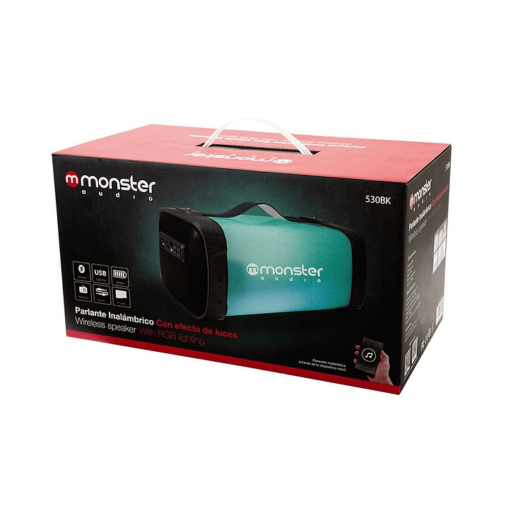 Parlante Cuadrado Karaoke 530BK Monster 2