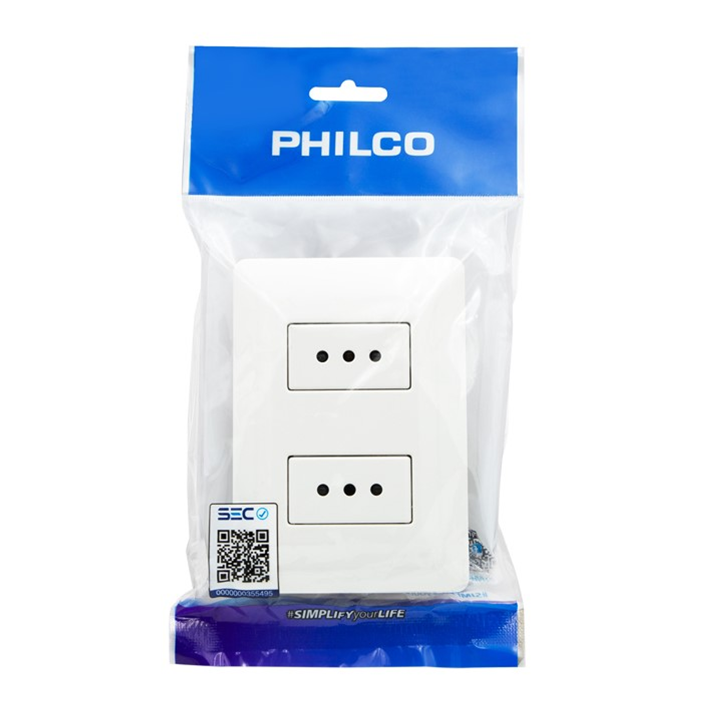 Enchufe Tomacorriente Philco Doble 250v 10A  2