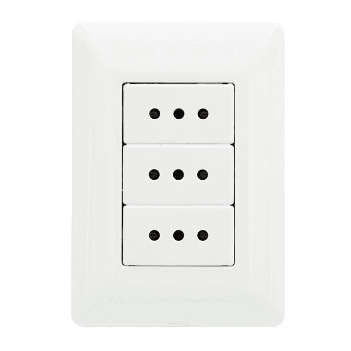 Enchufe Tomacorriente Philco Triple 250v 10A  1