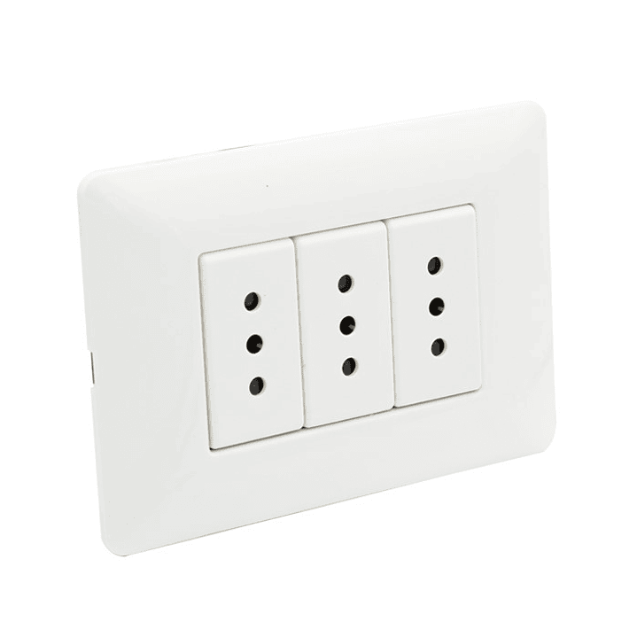 Enchufe Tomacorriente Philco Triple 250v 10A  4