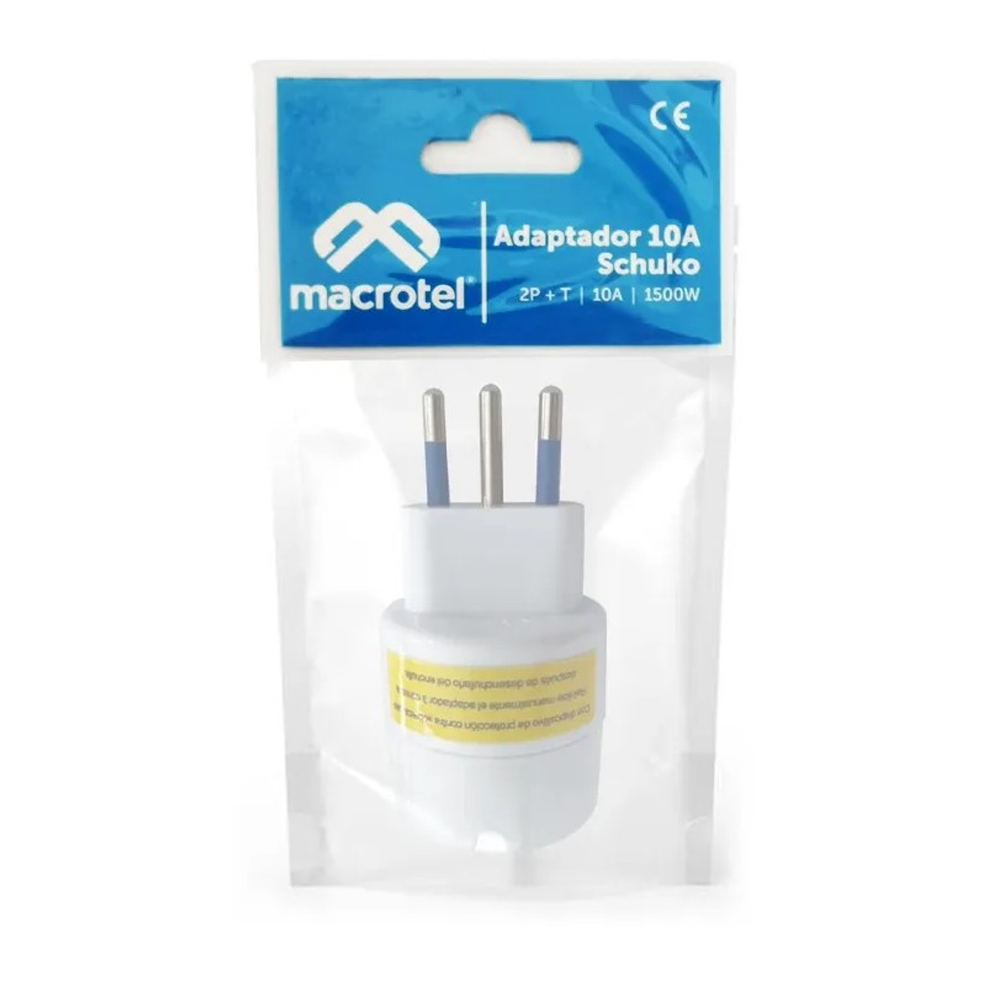 Enchufe Adaptador Schuko Macrotel 4