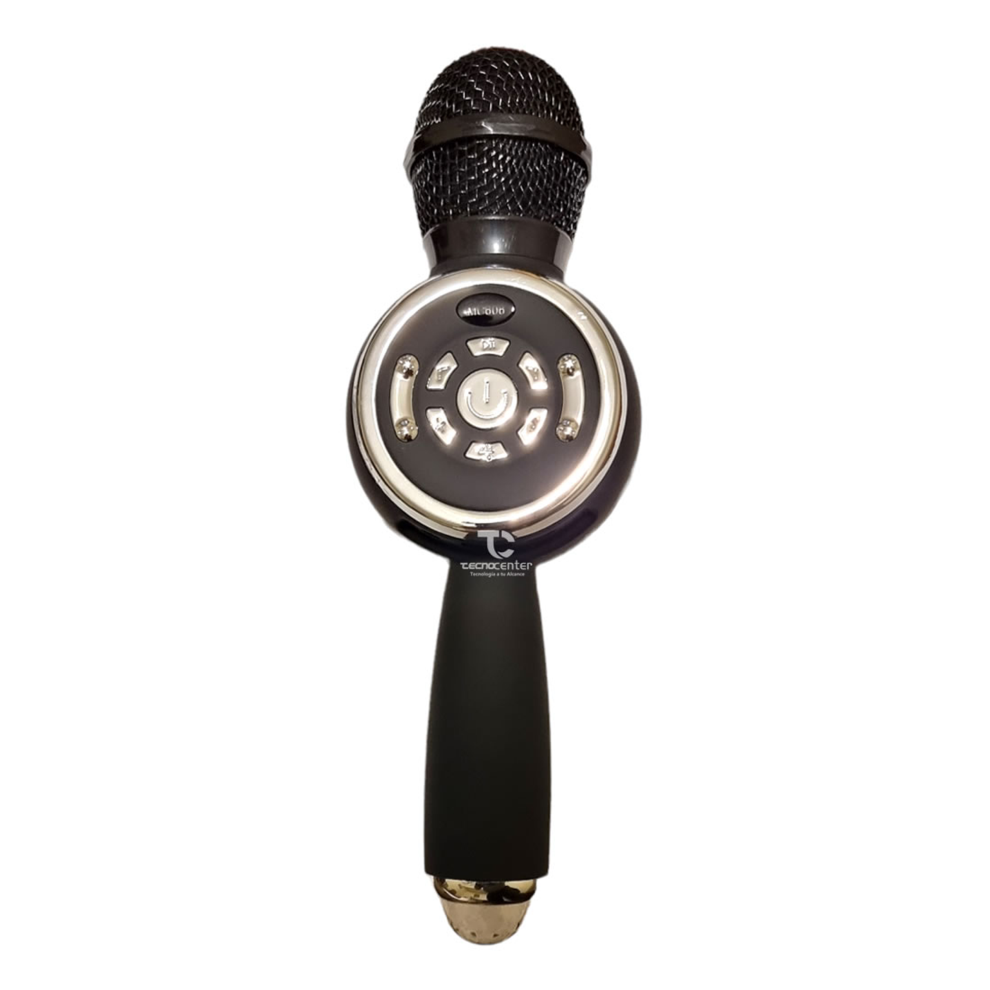 Microfono Karaoke TWS BT con luz Disco Negro 1