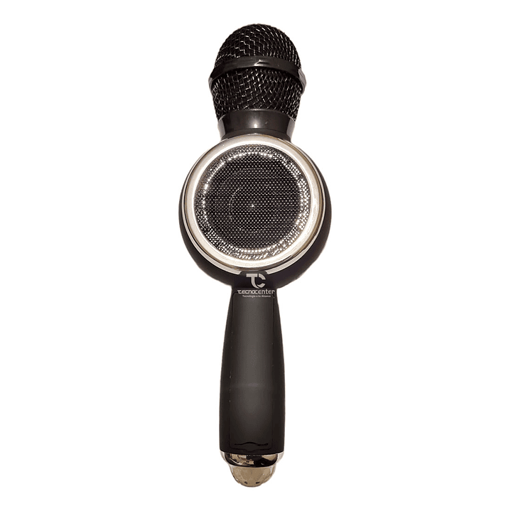 Microfono Karaoke TWS BT con luz Disco Negro 2
