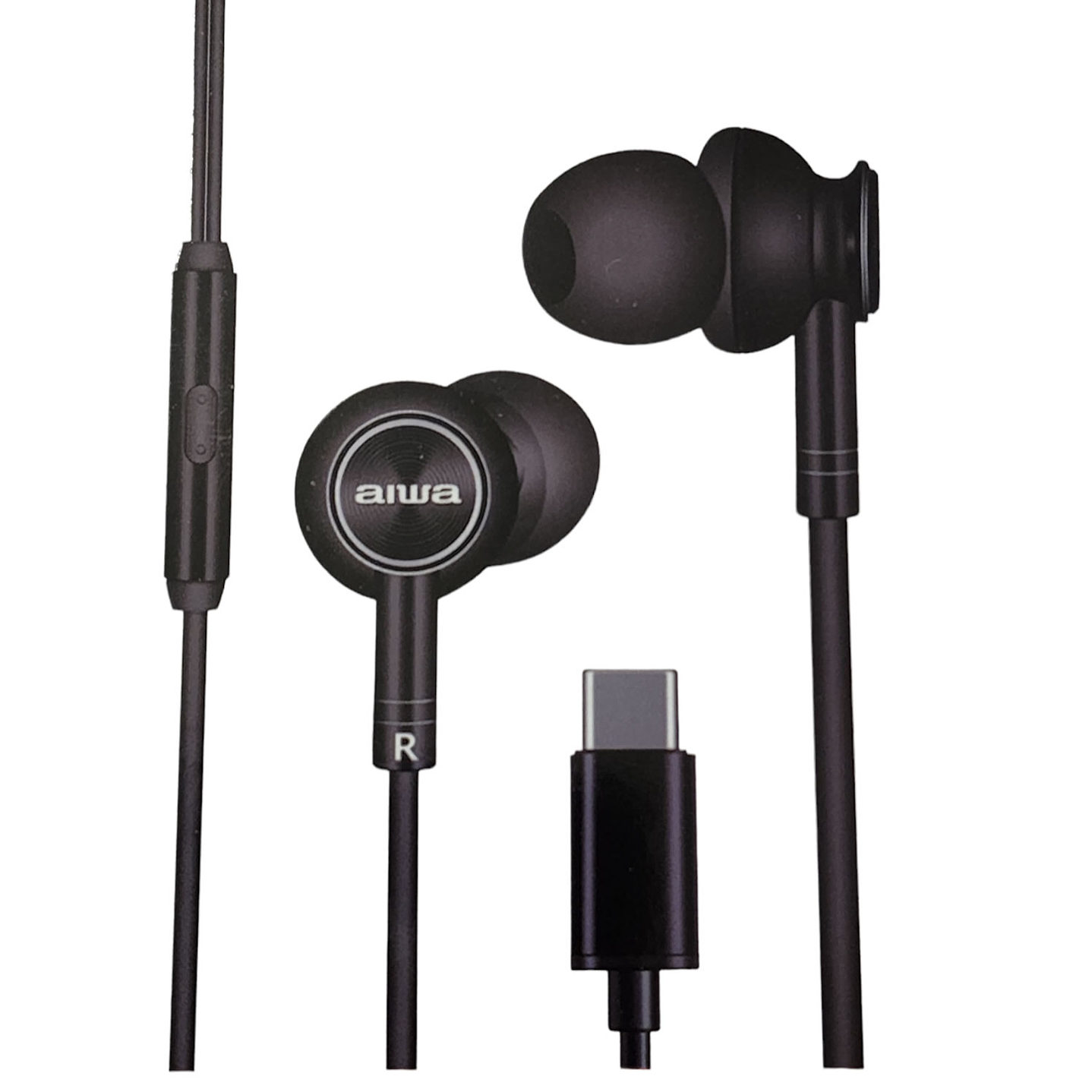 Audifonos Aiwa I30TC In-Ear Tipo C Negro 1