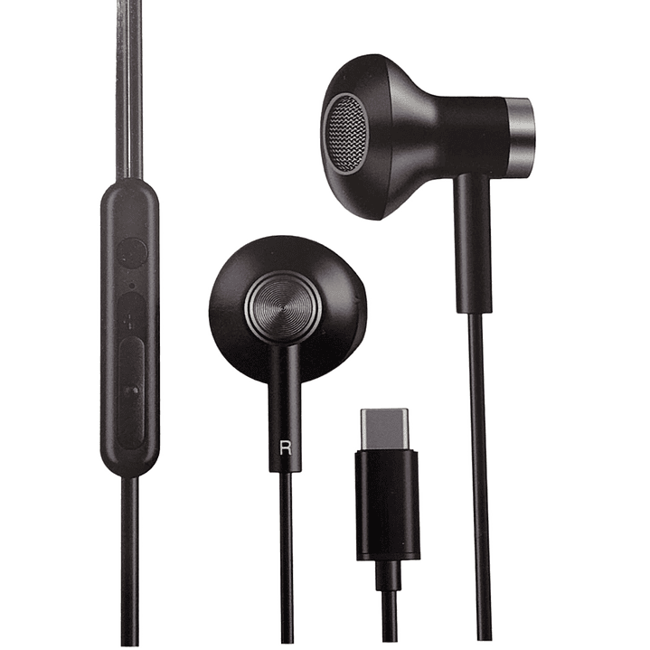 Audifonos Aiwa I60TC In-Ear Tipo C Negro 1