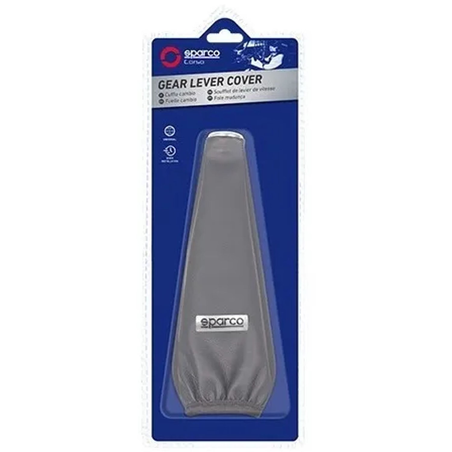 Cubre Palanca Auto Ecocuero Sparco Negro Spg106Bk 2