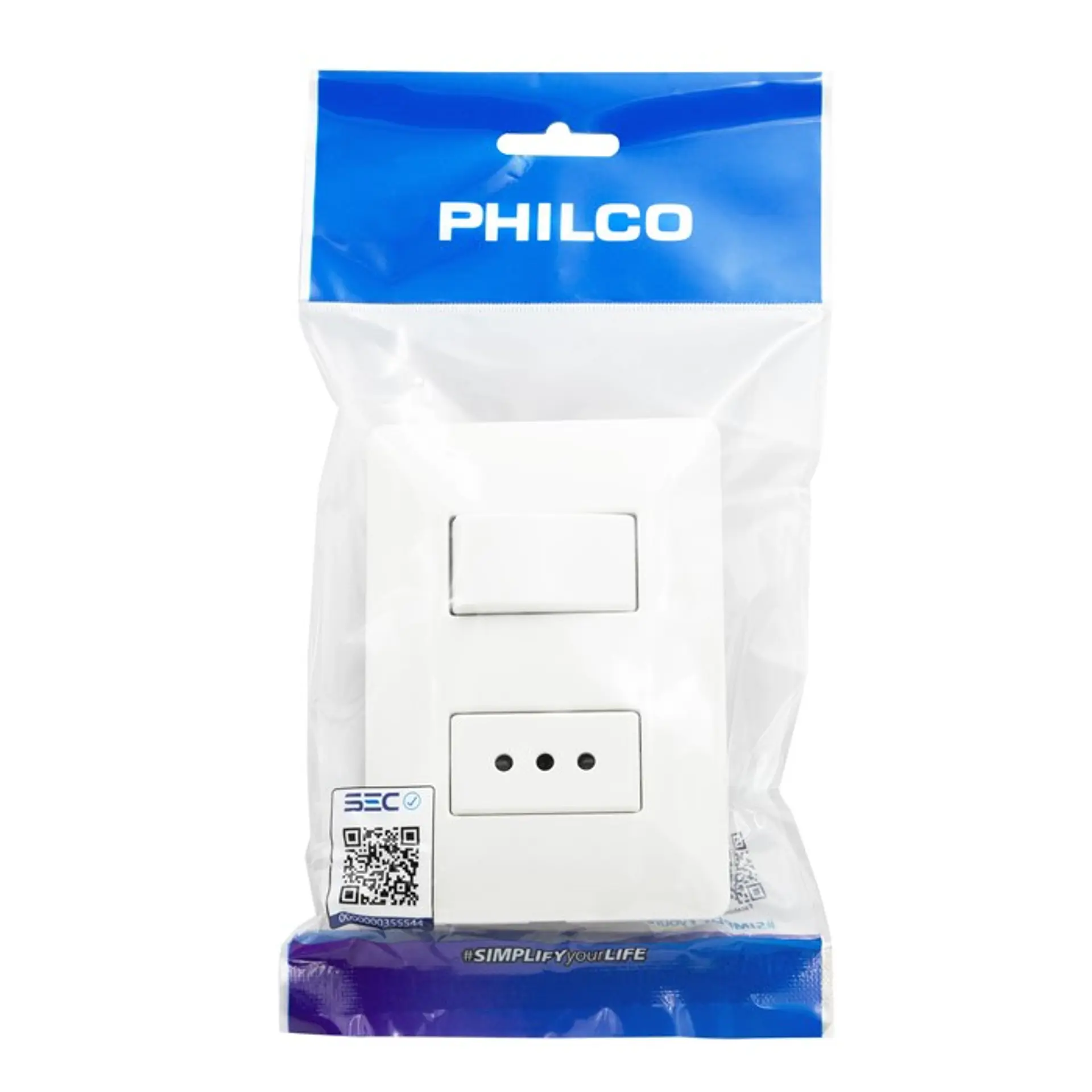 Enchufe Interruptor Combinado Philco 250v 10A 2