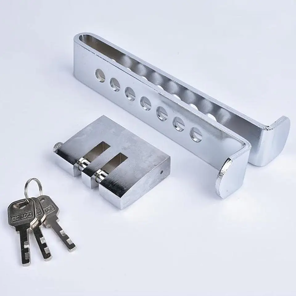 Traba Pedal Auto Seguridad Candado Acero 4