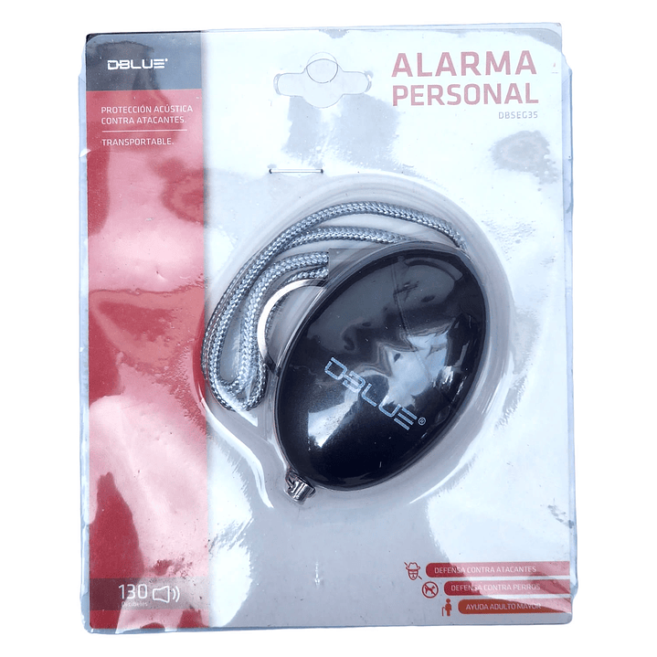 Alarma Colgante Defensa Personal 130db Dblue 2