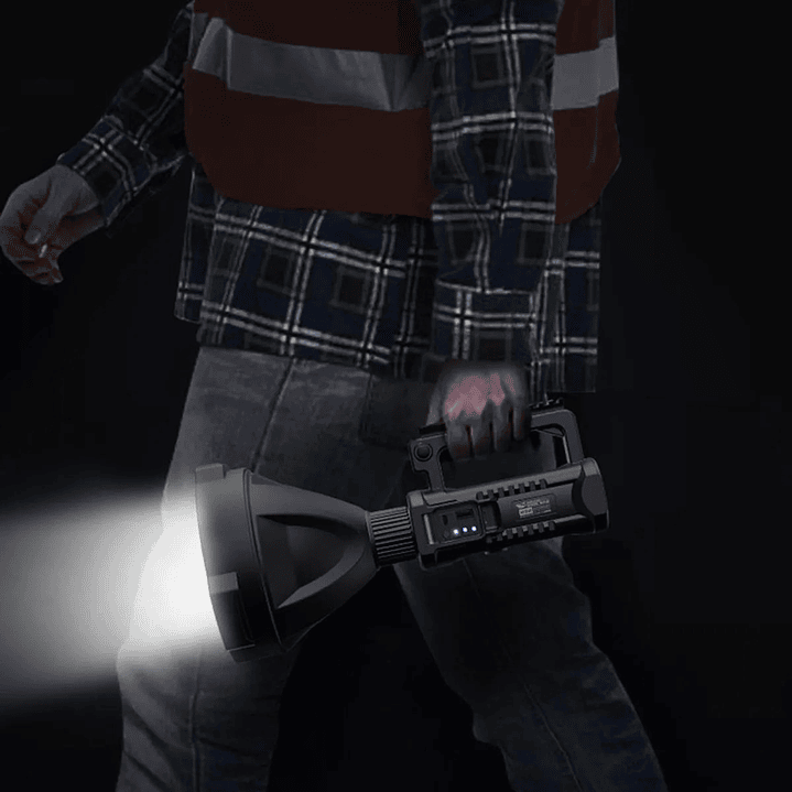 Linterna Led Largo Alcance Con Tripode Tecnolab TL215 4