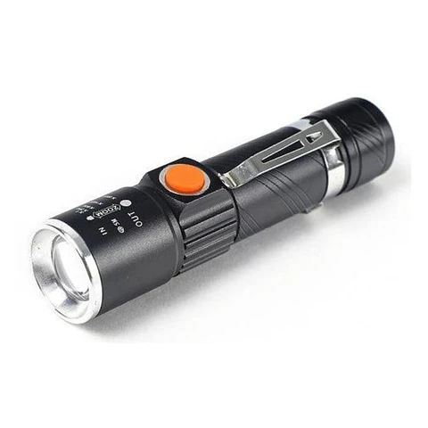 Linterna Led Recargable Usb Tecnolab TL214