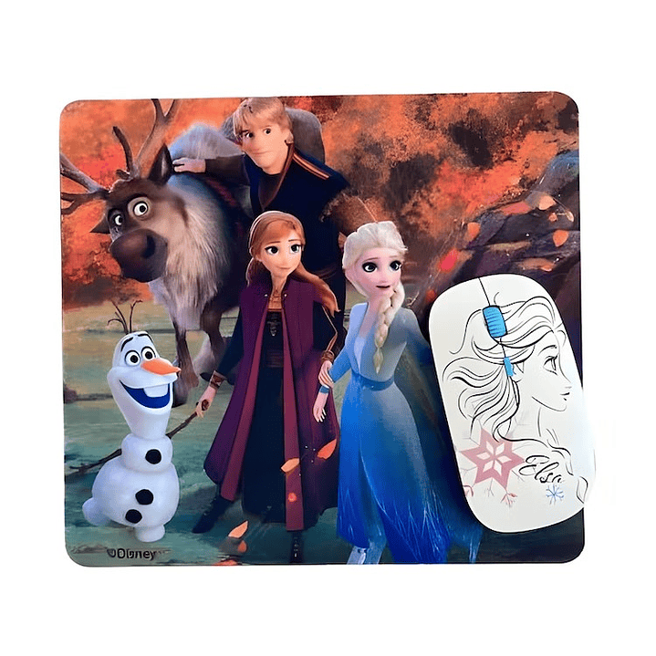 Kit Mouse Inalambrico y Mouse Pad Frozen 1