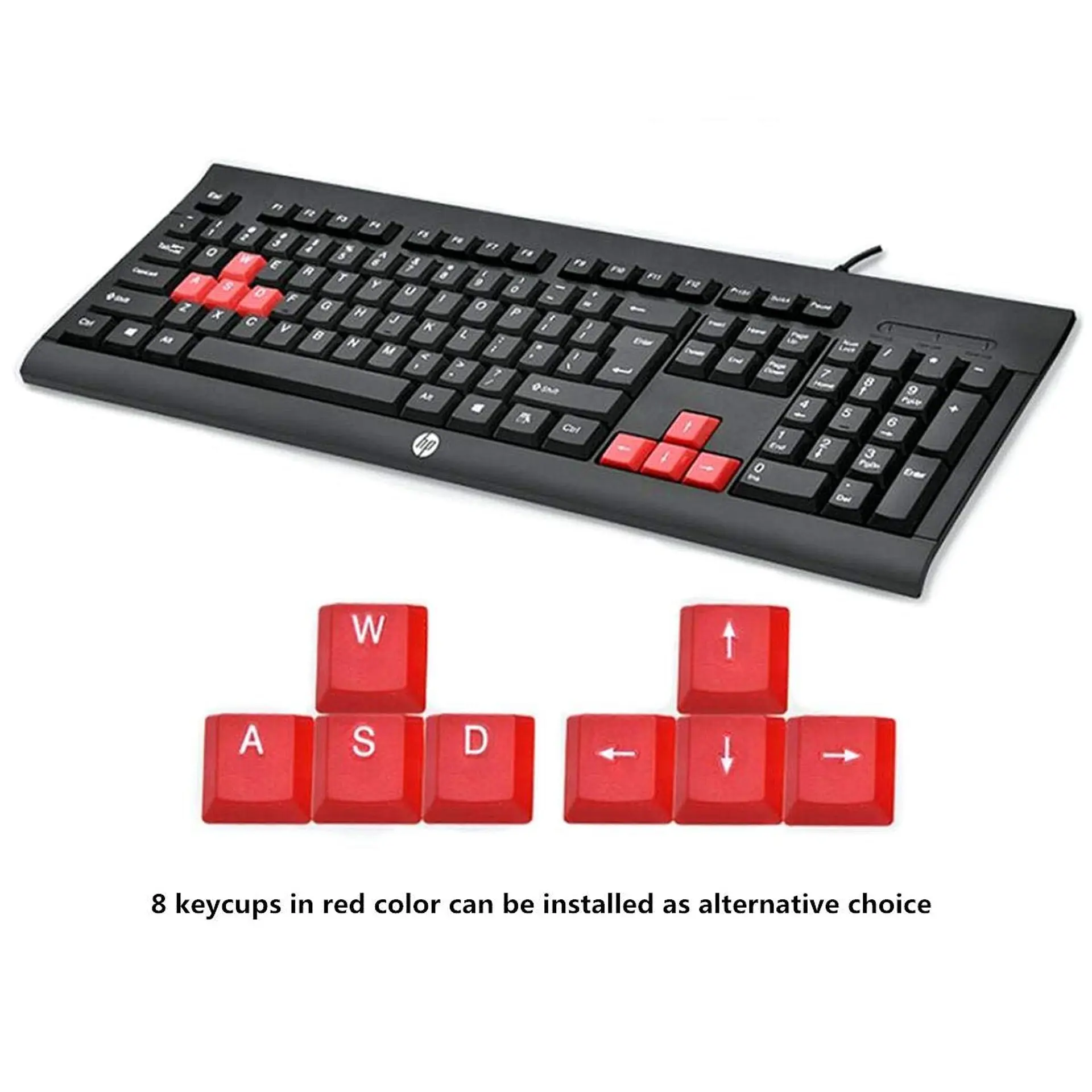 Kit Combo Teclado y Mouse Hp Gaming Km100 Ingles 4