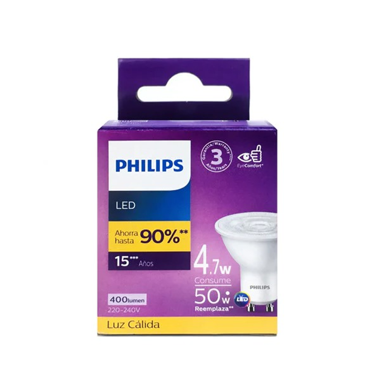 Ampolleta Philips Ledspot Gu10 50w Calida 2