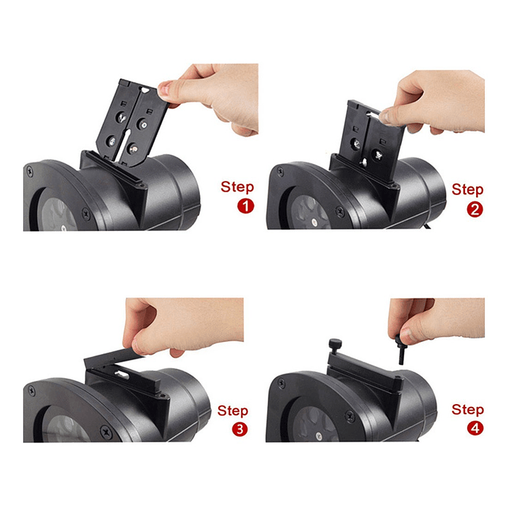 Proyector Navidad Halloween Movientos 4 Tarjetas 3