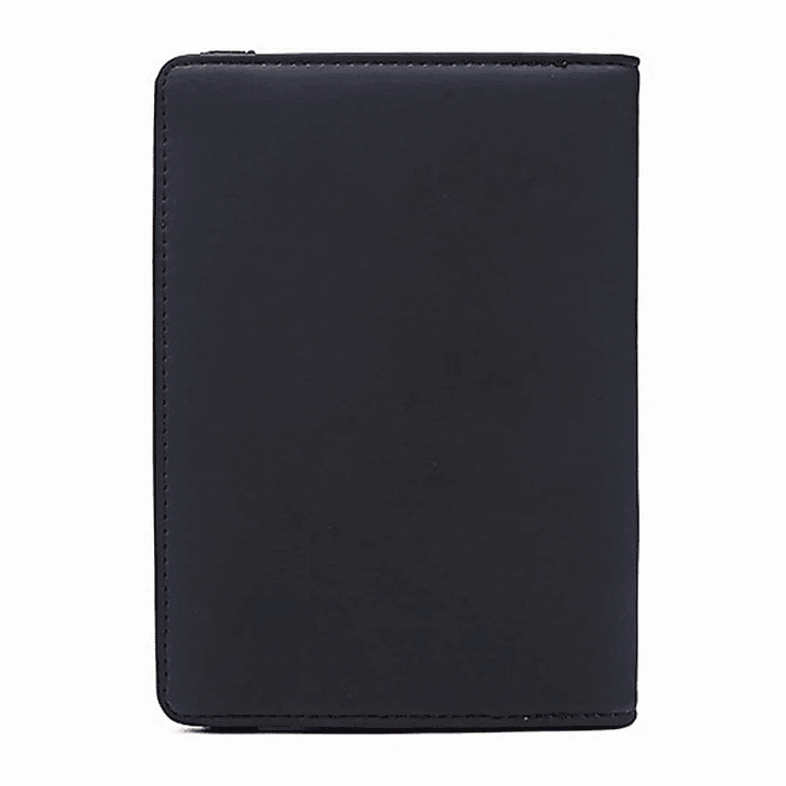 Estuche Porta Pasaporte Funda Protectora Rfid Negro 3