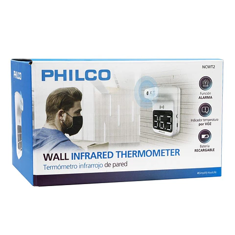 Termometro Infrarrojo Pared Philco NCWT2
