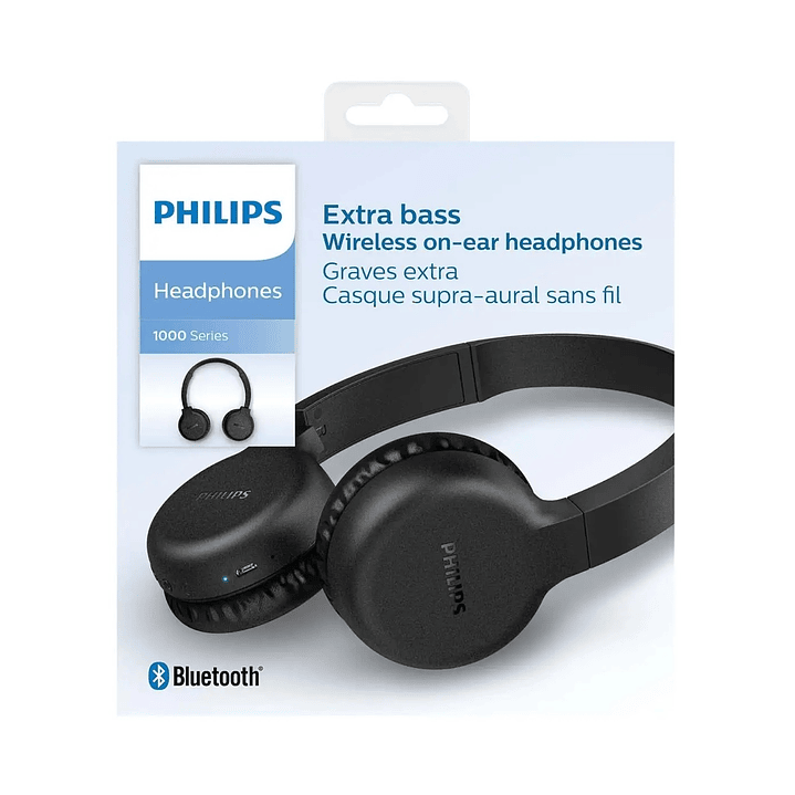 Audifonos Bluetooth Over Ear Philips TAH1205BK 2