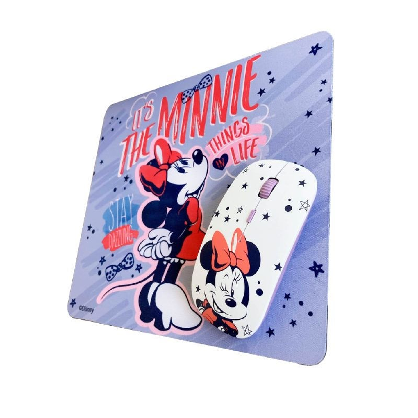 Kit Mouse Inalambrico y Mouse Pad Minnie 2 3