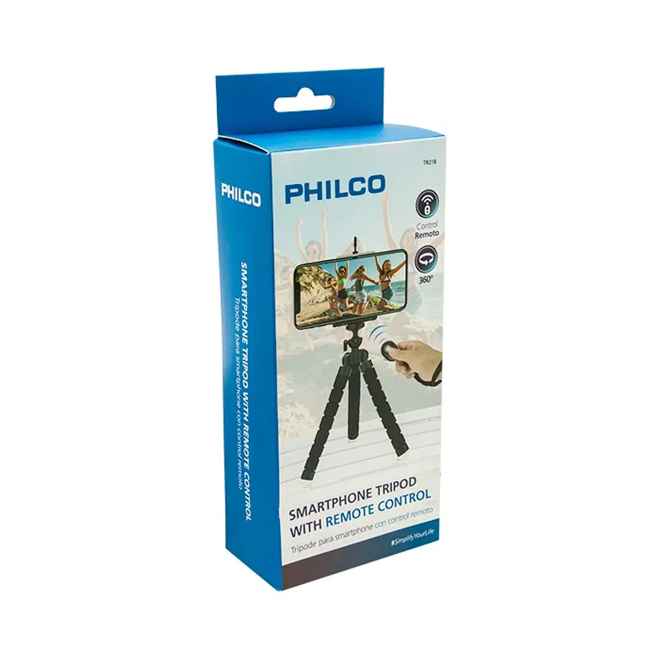 Mini Tripode Smartphone Con Control Philco TR218 2